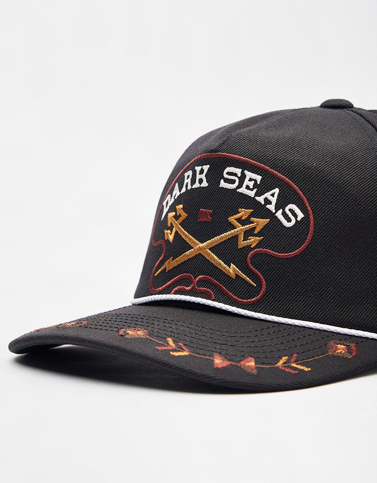 Dark Seas Bronco Snapback Cap - Black