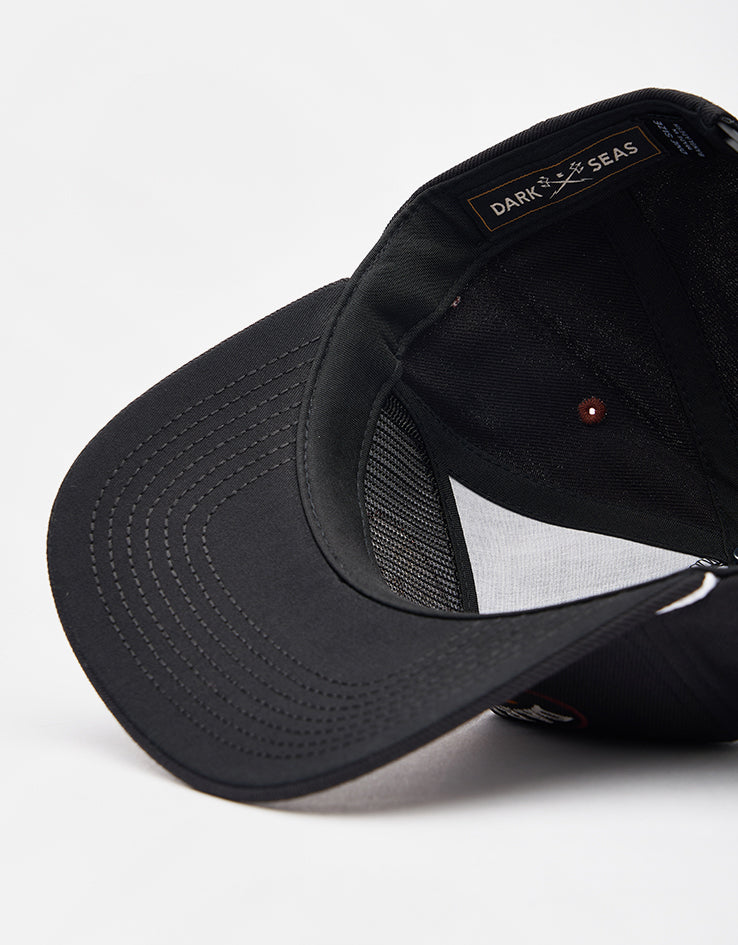 Dark Seas Bronco Snapback Cap - Black