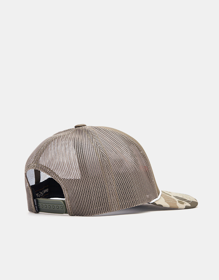 Dark Seas Bucked Trucker Cap - Olive/Camo