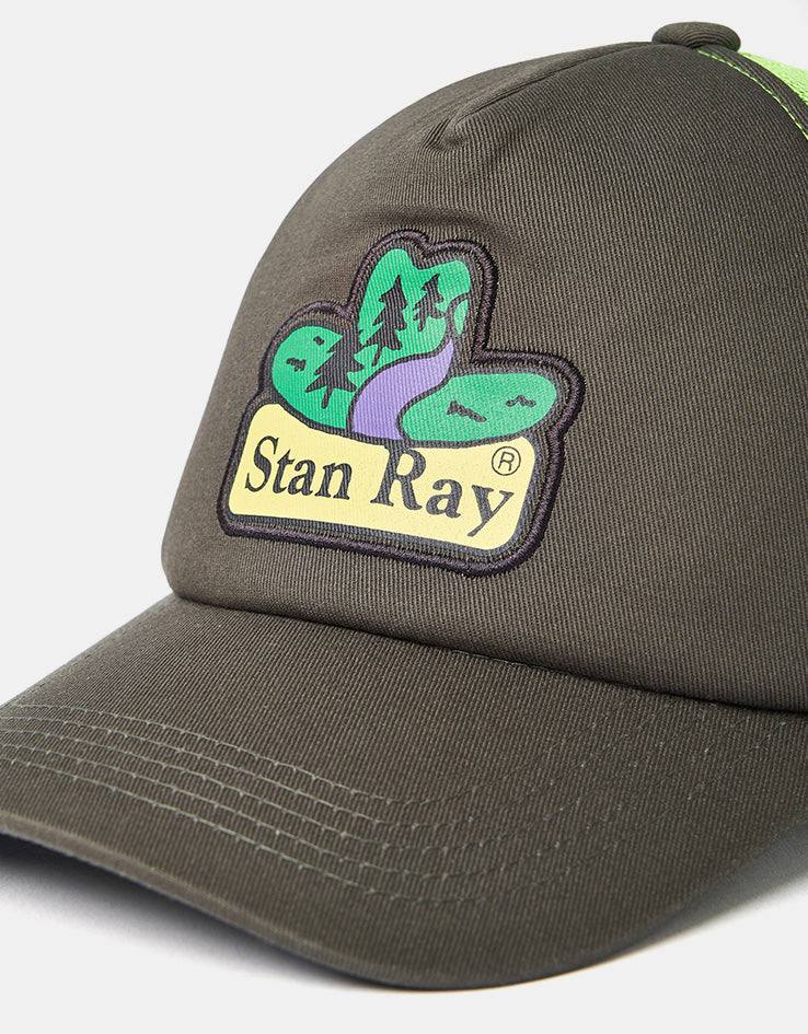 Stan Ray Trucker Cap - Peat/Lime