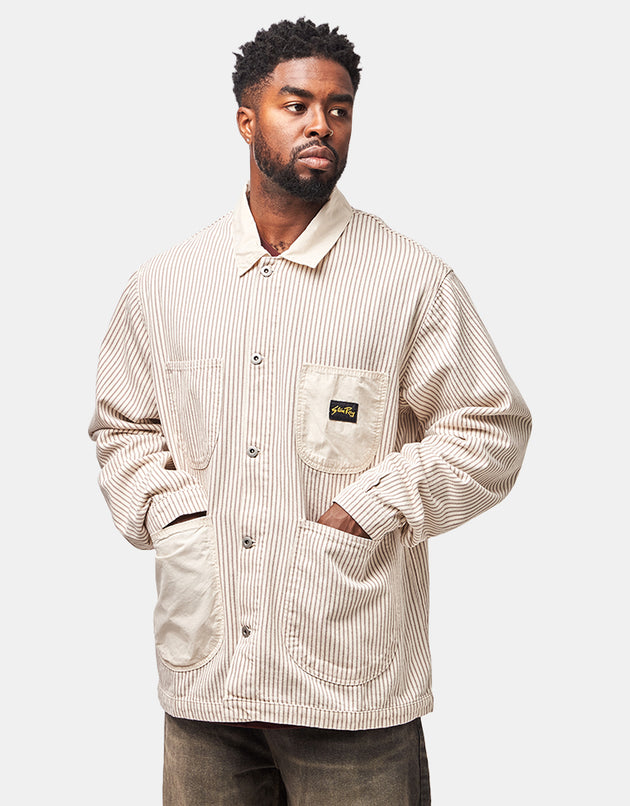 Stan Ray Coverall Jacket - Hickory Mix