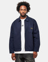 Stan Ray Zip Shirt  - Navy Bedford