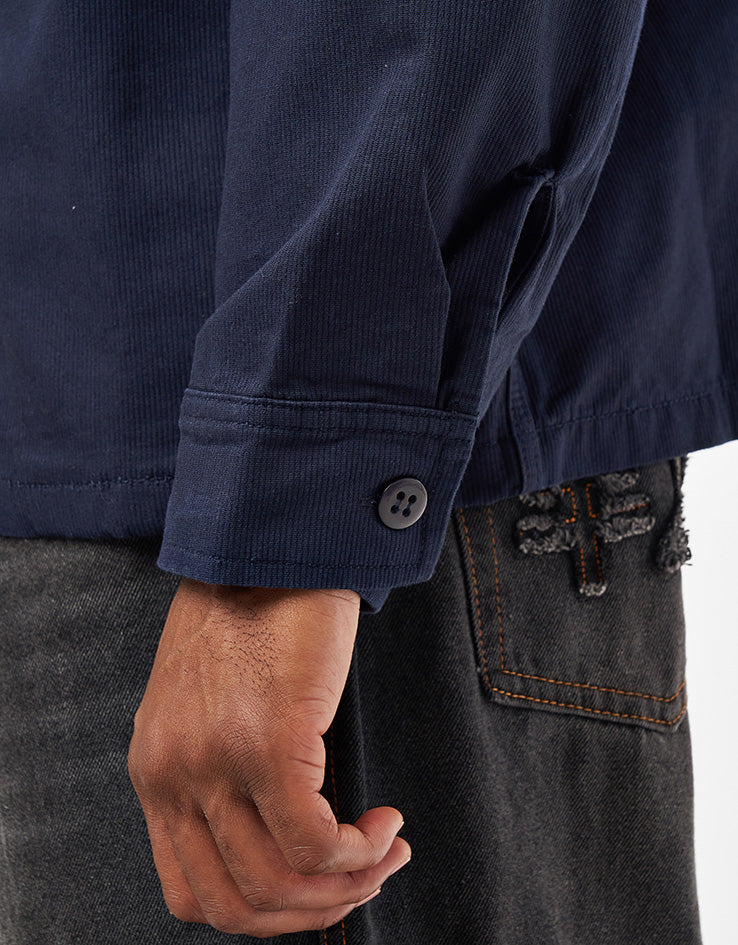 Stan Ray Zip Shirt  - Navy Bedford
