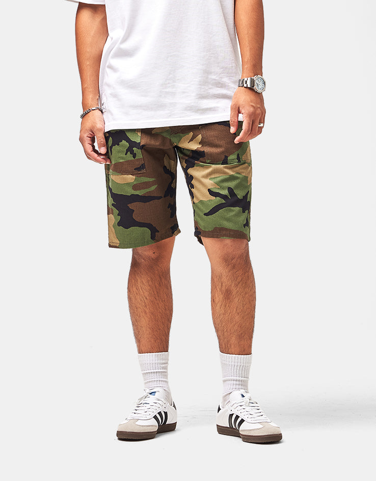 Stan Ray Fatigue Shorts - Woodland Camo