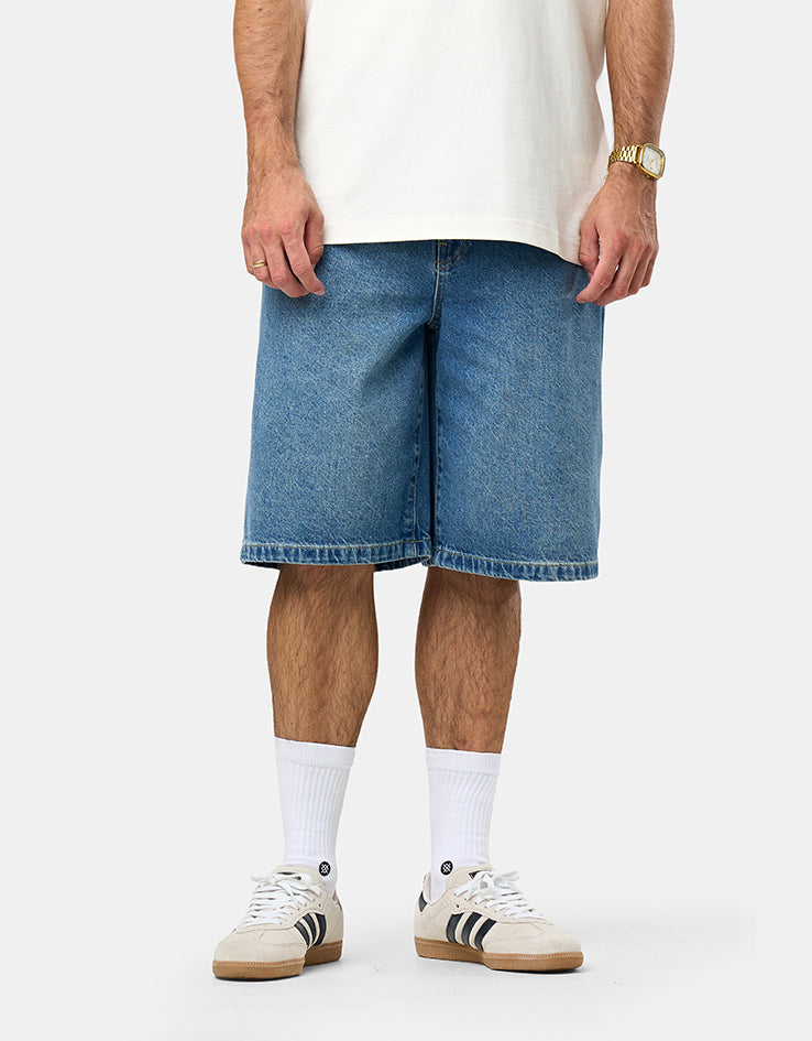 Stan Ray Wide 5 Shorts - 70s Stone Denim