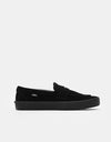 Vans Skate Loafer Suede Shoes - Black/Black