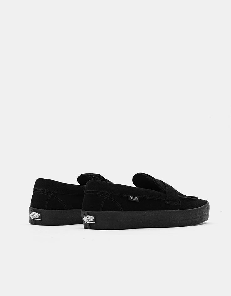 Vans Skate Loafer Suede Shoes - Black/Black