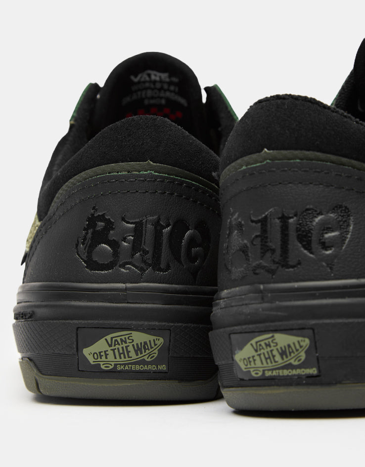 Vans Skate Old Skool Wafflecup Shoes - (Willow) Green/Black