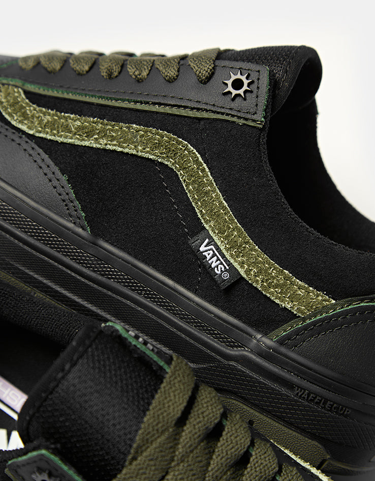 Vans Skate Old Skool Wafflecup Shoes - (Willow) Green/Black