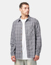 Route One Ballard L/S Shirt - Charcoal Check