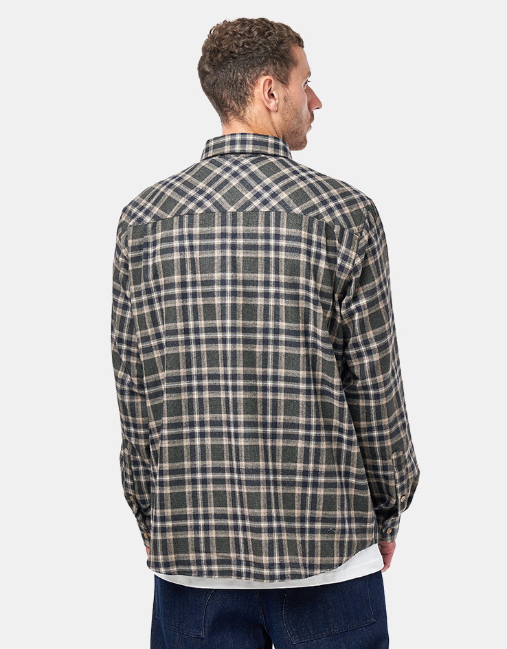 Route One Ballard L/S Shirt - Black Check