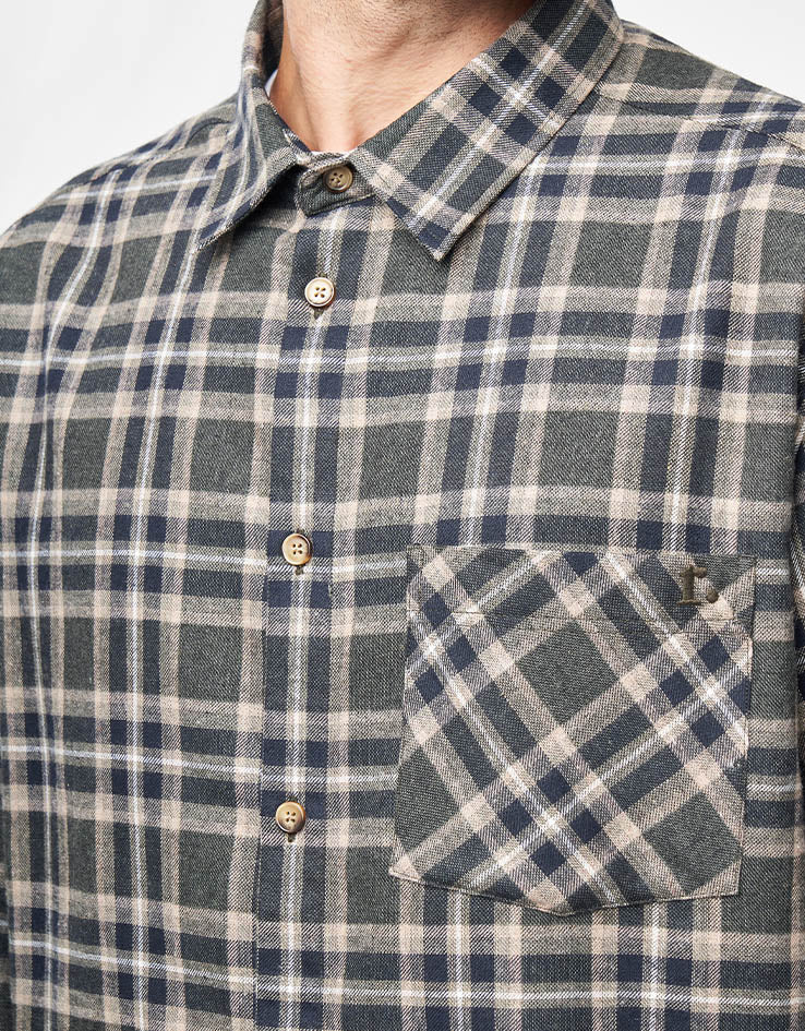 Route One Ballard L/S Shirt - Black Check