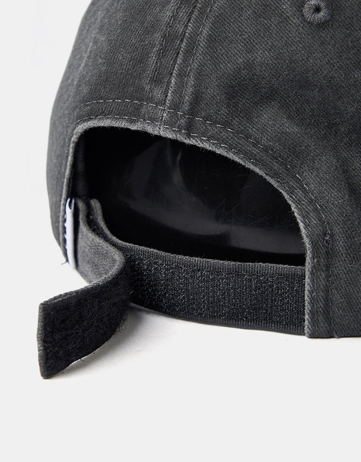 Obey Pigment Static 6 Panel Velcro Back Cap - Pigment Black
