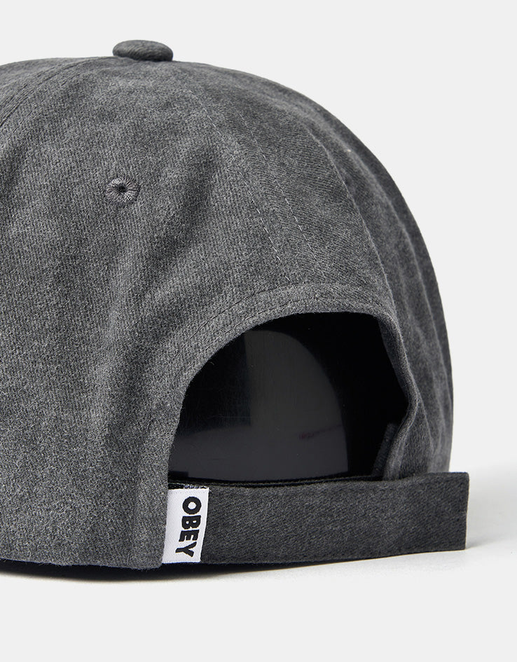 Obey Pigment Anti 6 Panel Velcro Back Cap - Pigment Black