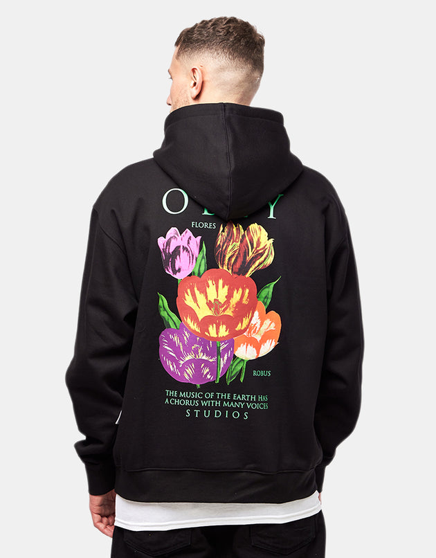 Obey Flores Robus Pullover Hoodie - Black