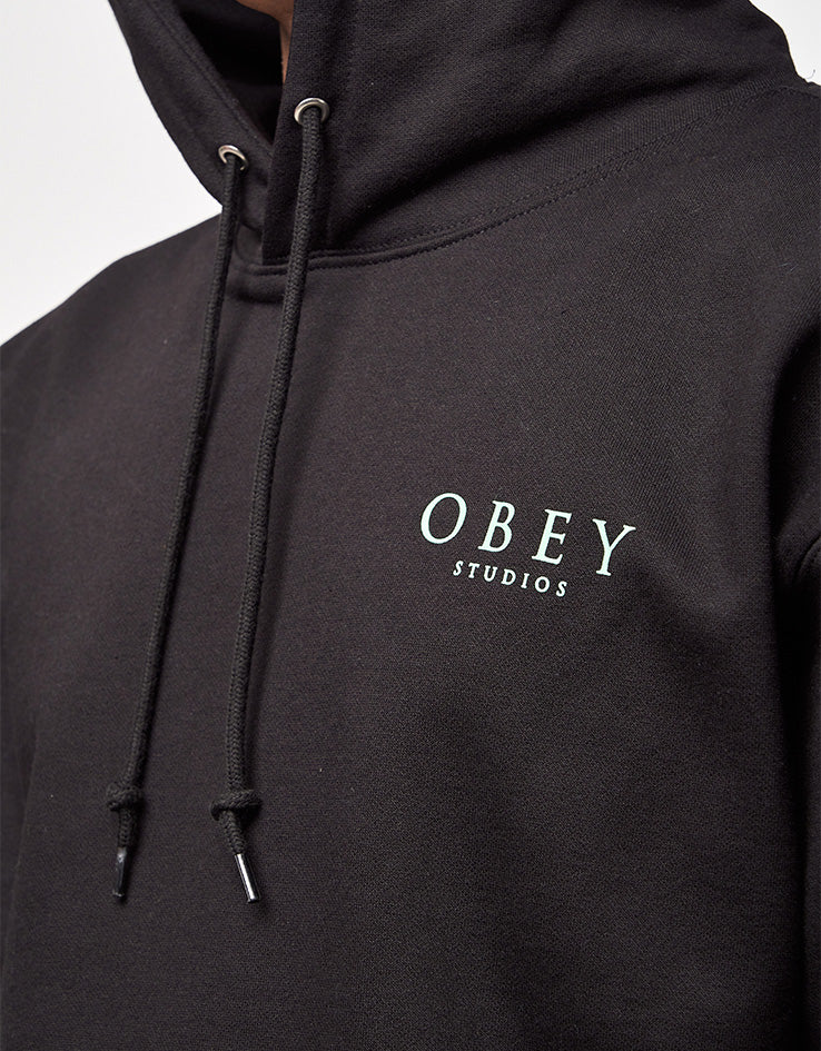 Obey Flores Robus Pullover Hoodie - Black