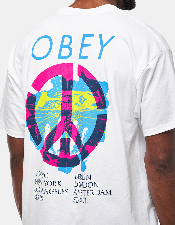 Obey Peace Brick T-Shirt - White