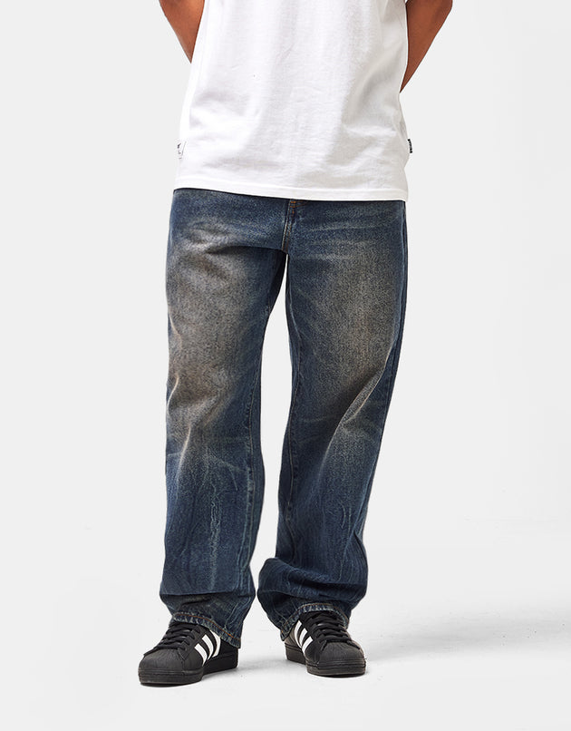 Obey Classic Baggy Denim - Oil Stained Indigo
