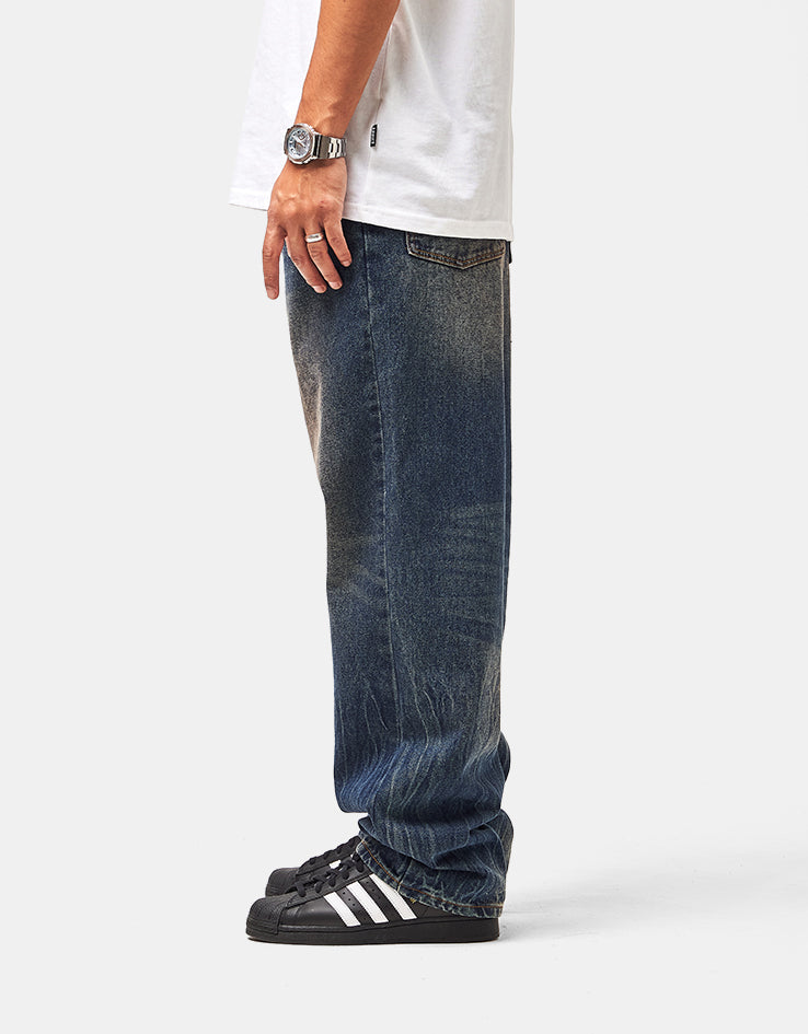 Obey Classic Baggy Denim - Oil Stained Indigo