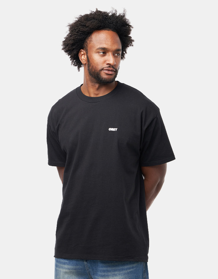 Obey Pastures T-Shirt - Black