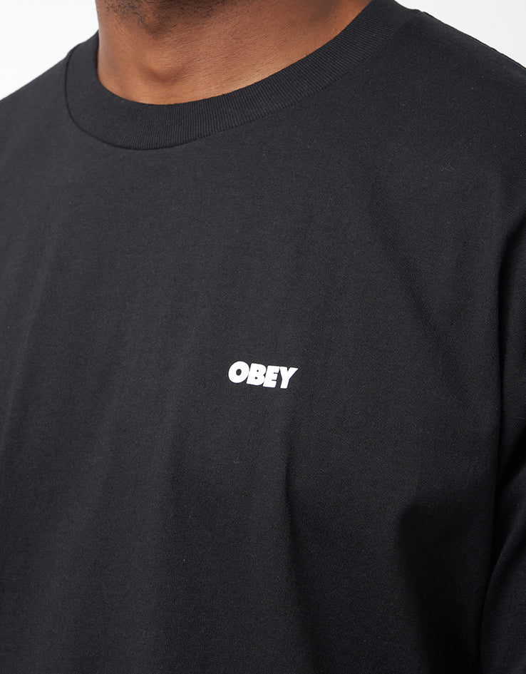 Obey Pastures T-Shirt - Black