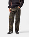 Obey Studded Boxcar Straight Leg Denim - Dark Leopard