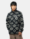 Columbia Rugged Ridge™ High Pile Half Zip Fleece - Black Checked Out/Black