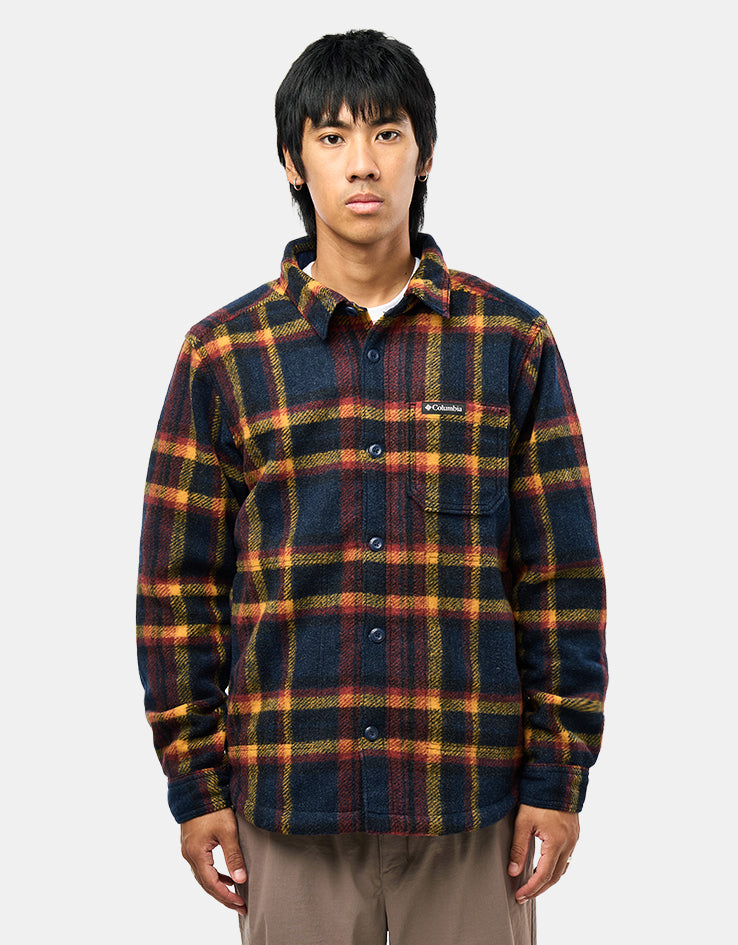 Columbia Hunter Arch™ Shirt Jacket - Collegiate Navy Track Plaid
