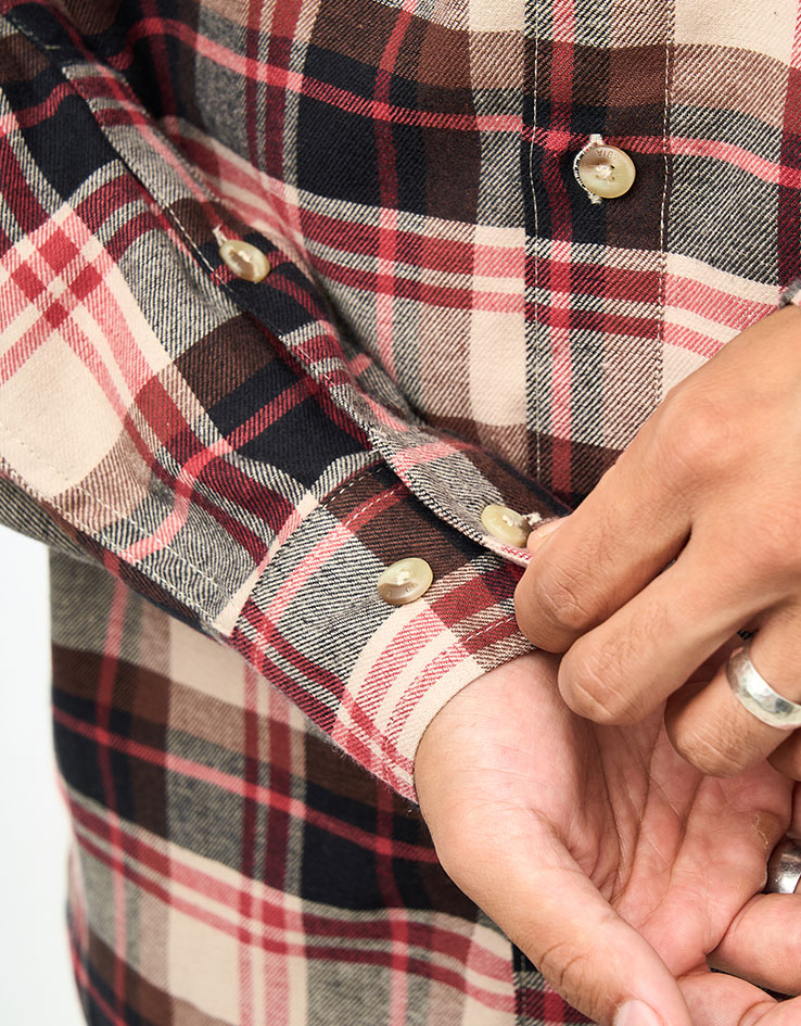 Columbia Flare Gun™ Stretch L/S Flannel Shirt - Ancient Fossil/Dispersed Plaid