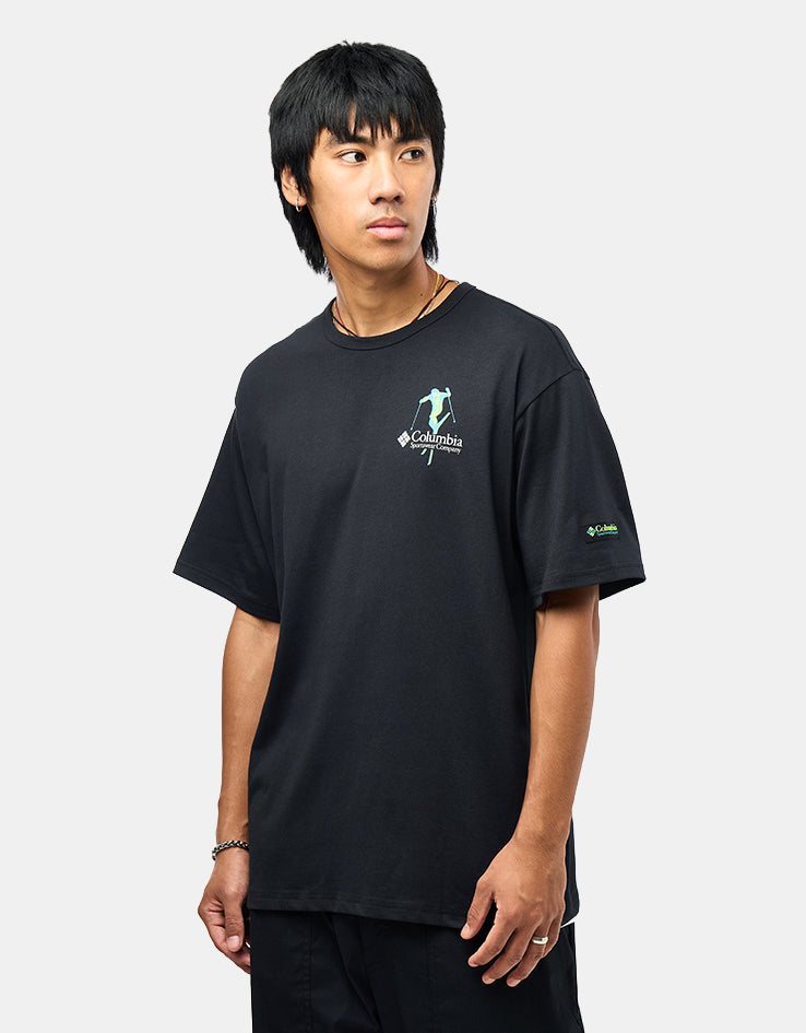 Columbia CSC™ Heavyweight Back Graphic T-Shirt - Black/Slick Slope Skier