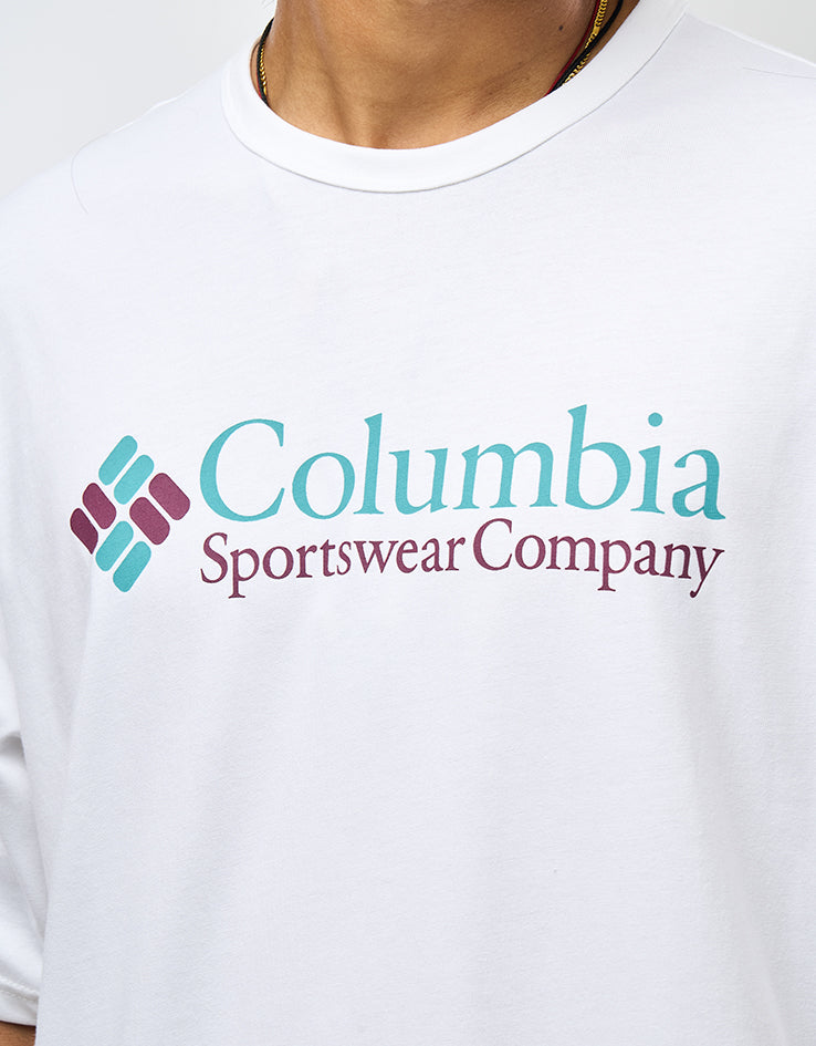 Columbia CSC™ Heavyweight Logo T-Shirt - White CSC Retro Logo