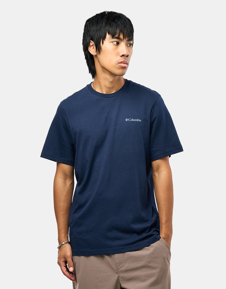 Columbia CSC™ Outdoor Back Graphic T-Shirt - Collegiate Navy/Flower Power Badge