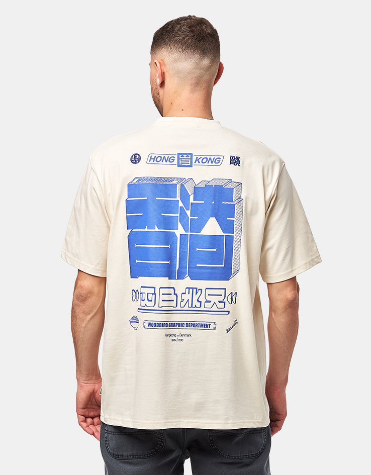 Woodbird Baine HK T-Shirt - Off White