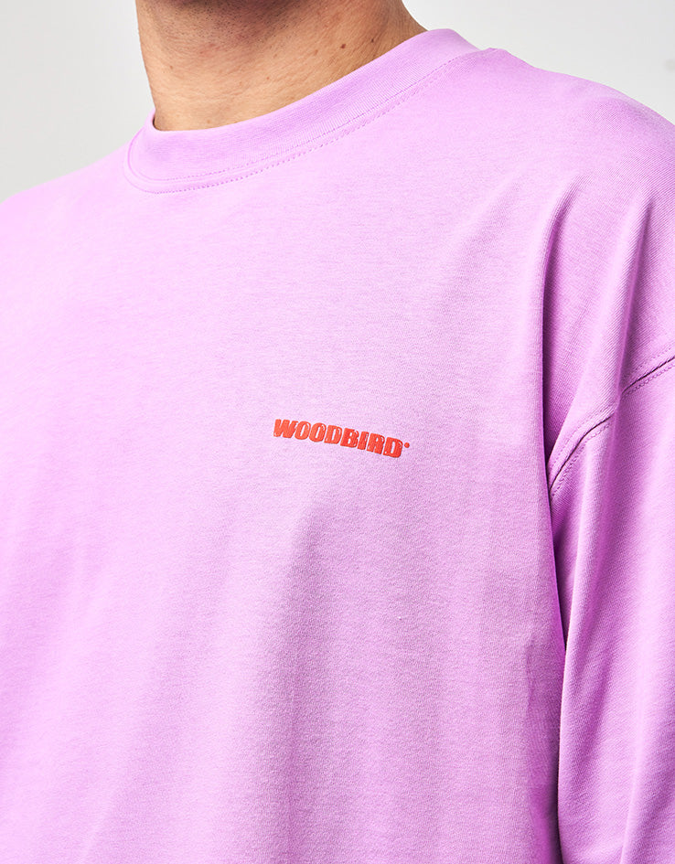 Woodbird Beam Tram T-Shirt - Dusty Violet