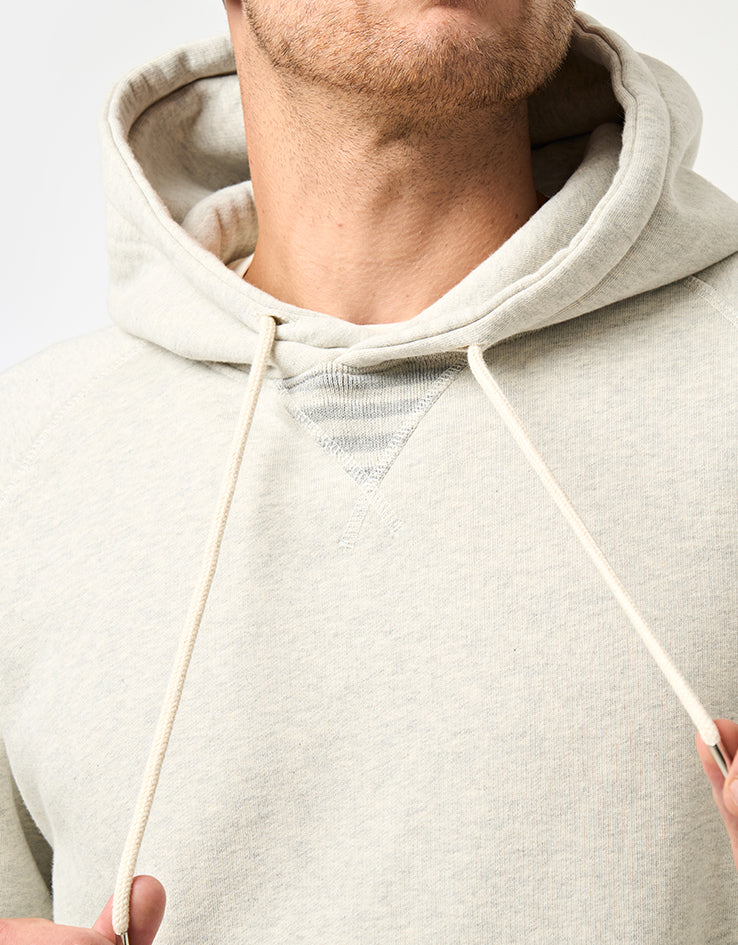 Pop Trading Company Logo Pullover Hoodie - Heather Off White