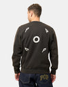 Pop Trading Company Fish Eye Crewneck Sweat - Washed Black
