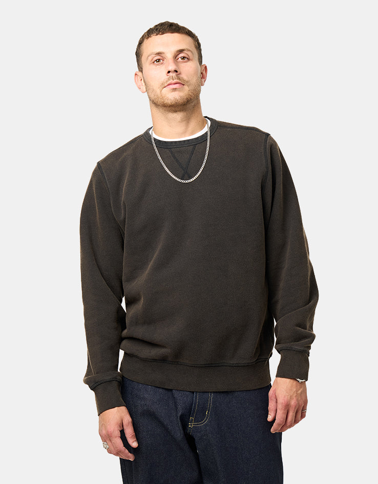 Pop Trading Company Fish Eye Crewneck Sweat - Washed Black