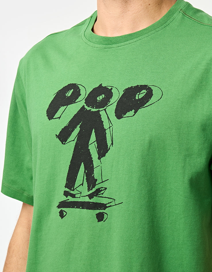 Pop Trading Company Block T-Shirt - Juniper