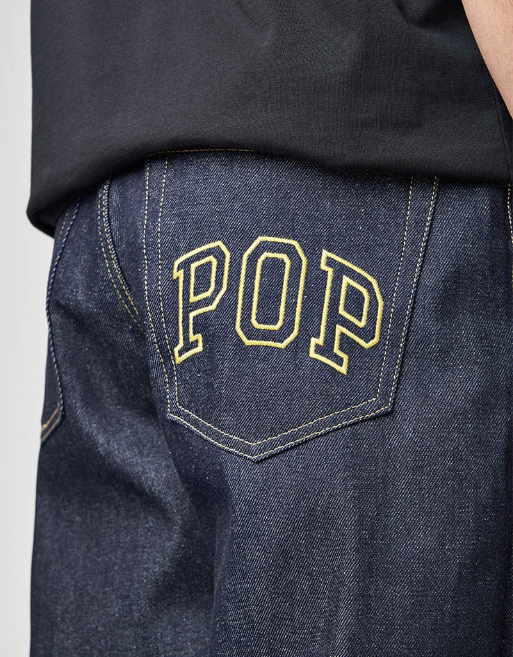 Pop Trading Company Drs Arch Denim Pants - Raw Denim