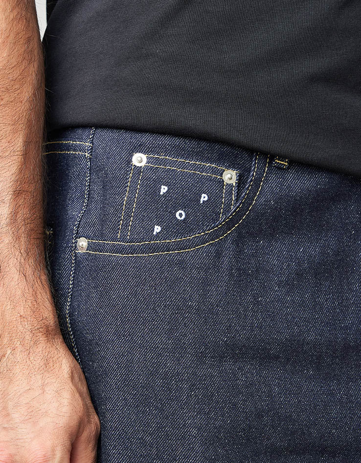 Pop Trading Company Drs Arch Denim Pants - Raw Denim