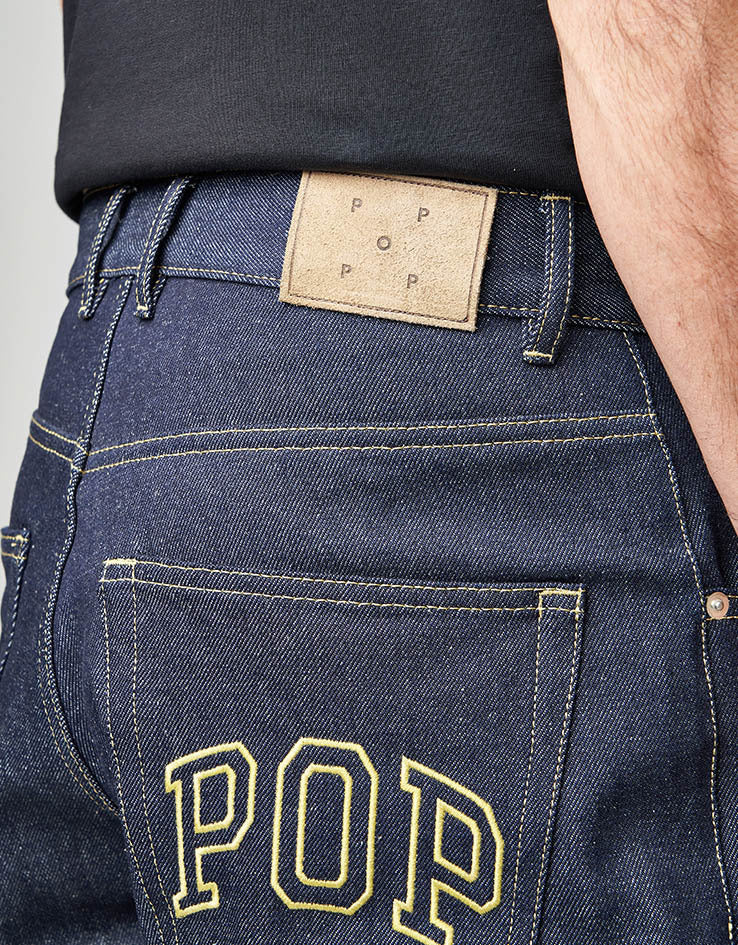 Pop Trading Company Drs Arch Denim Pants - Raw Denim