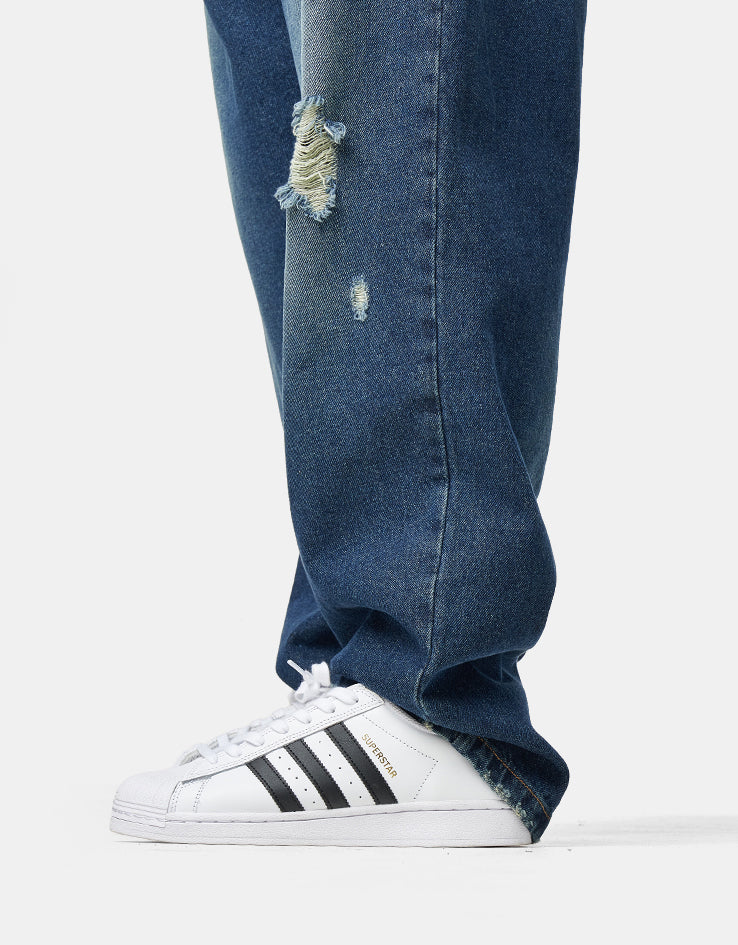 Pop Trading Company Drs Denim Pants - Distressed Denim