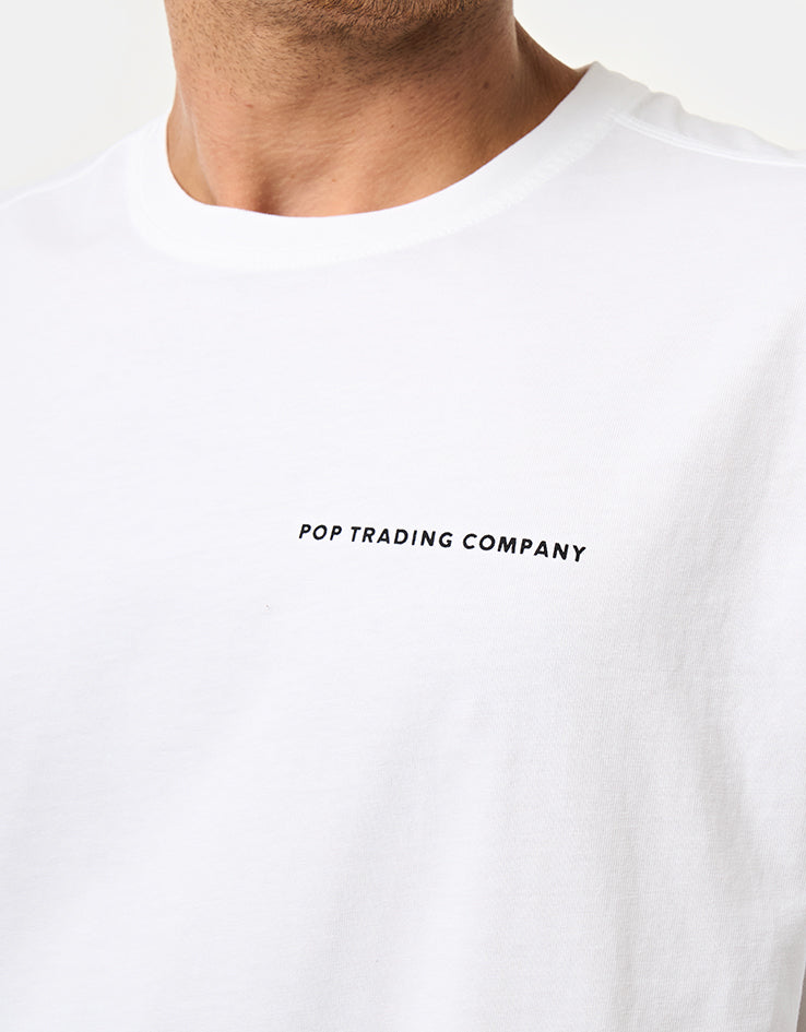 Pop Trading Company Logo T-Shirt - White/Black