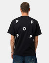 Pop Trading Company Logo T-Shirt - Black/White