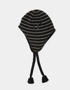 Pop Trading Company Reversible Earflap Beanie - Black/Charcoal
