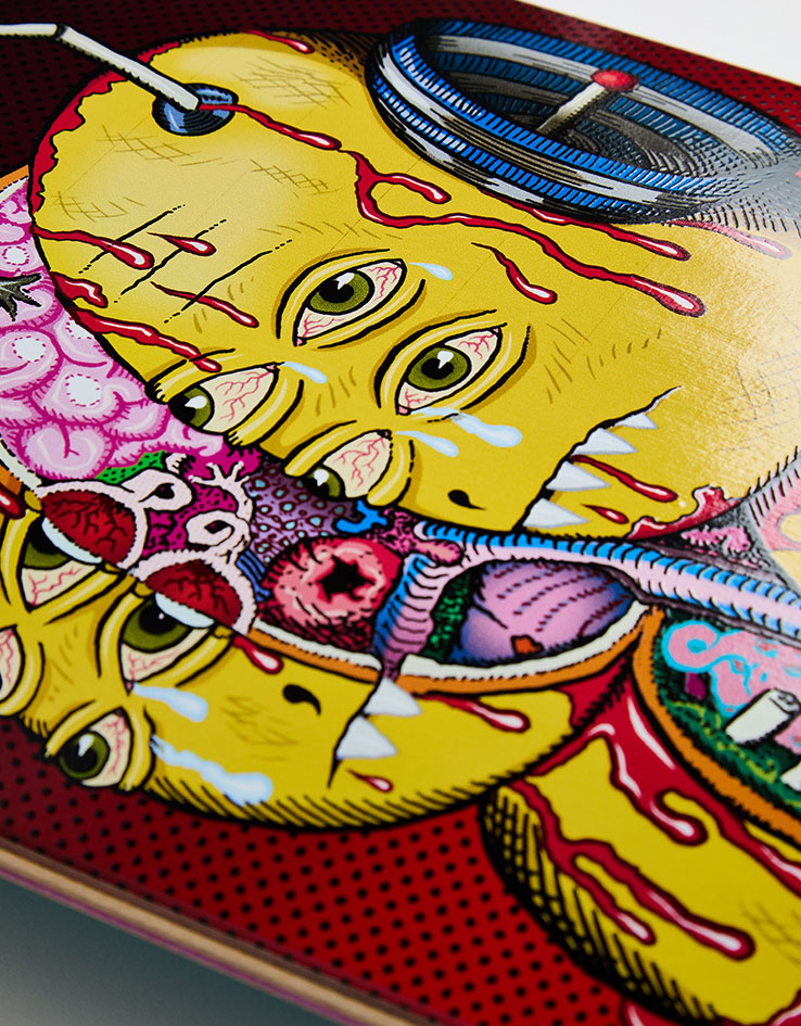 Toy Machine Collins Split Skateboard Deck - 8.5"