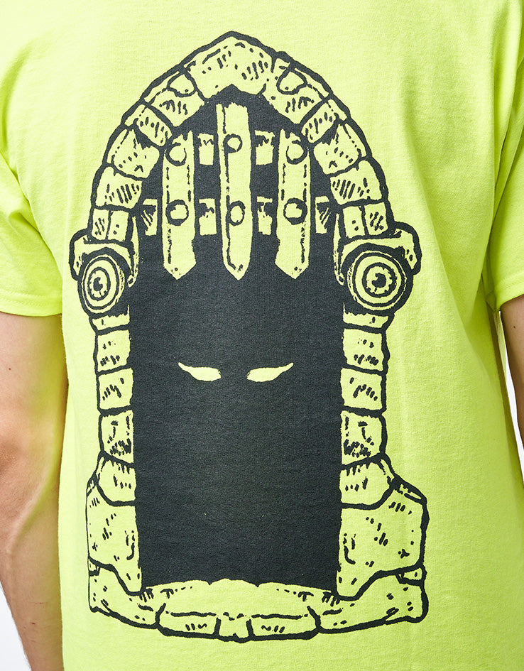 Dungeon Portcullis T-Shirt - Neon Yellow