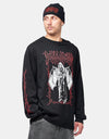 Dungeon Darkened Wings L/S T-Shirt - Black