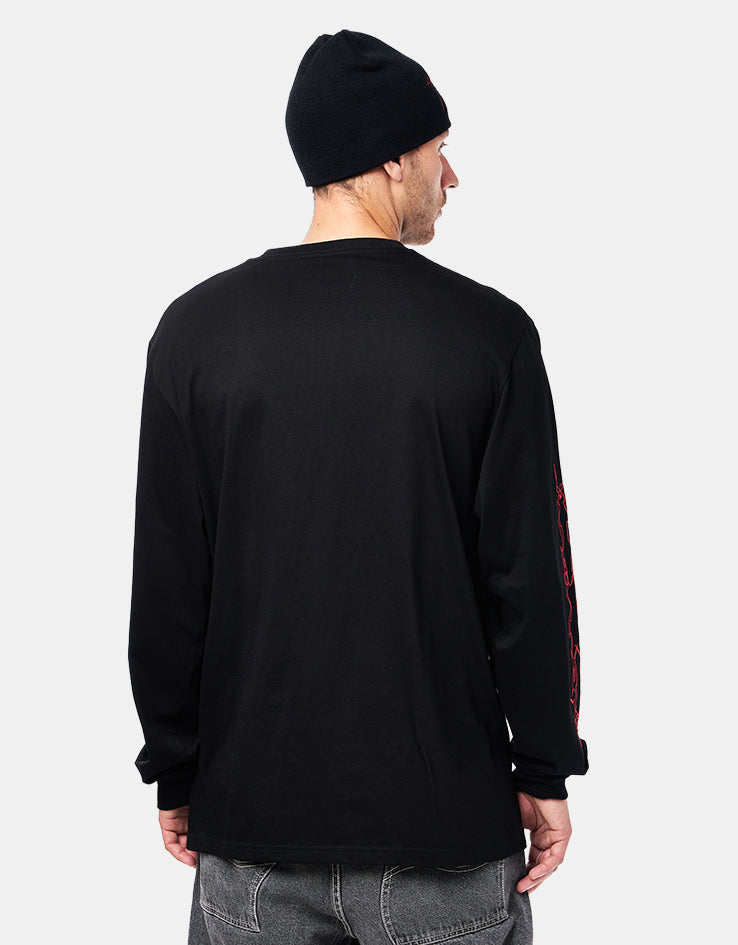 Dungeon Darkened Wings L/S T-Shirt - Black
