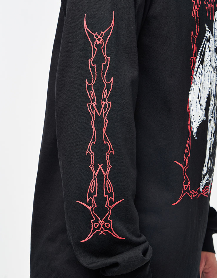 Dungeon Darkened Wings L/S T-Shirt - Black